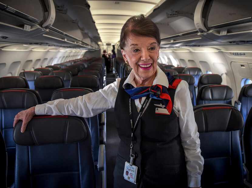 American Airlines flight attendant Bette Nash has been working in the clouds for 60 years. 