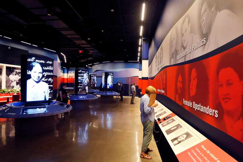 The Pivot To America wing is one of the exhibits at the Dallas Holocaust and Human Rights...