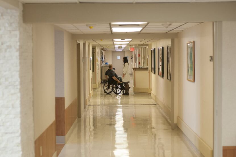 The medical surgical floor  of the Veterans Administration Medical Center in Dallas.