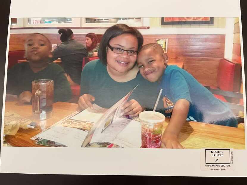 Atatiana Jefferson, pictured with her nephew Zion Carr, was killed on Oct. 12, 2019, in her...
