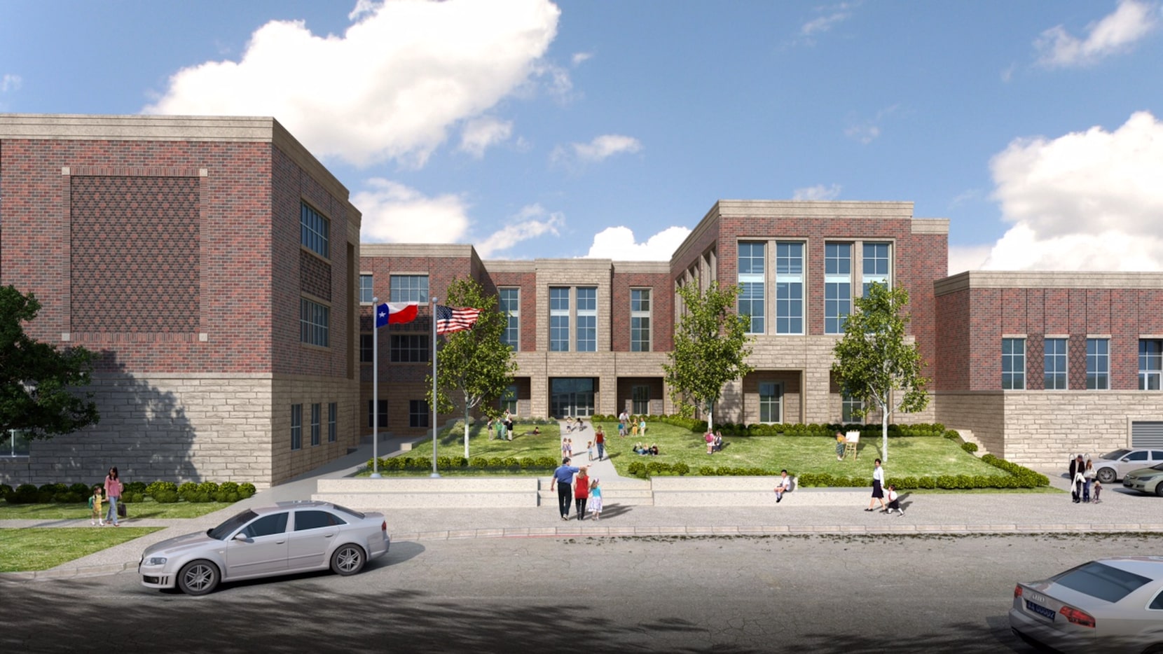 Images of HPISD's fifth elementary school set to open in August 2017. 