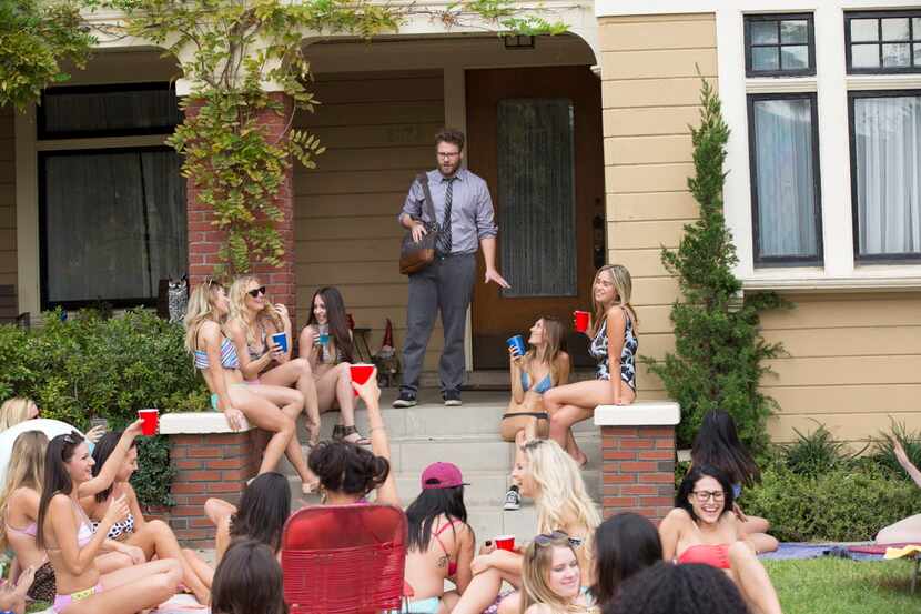 Mac (Seth Rogen) comes out of his house to find the sorority has turned against him: They're...