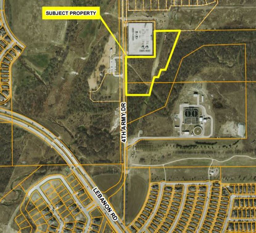 This locator map shows the location proposed for the Oncor substation.