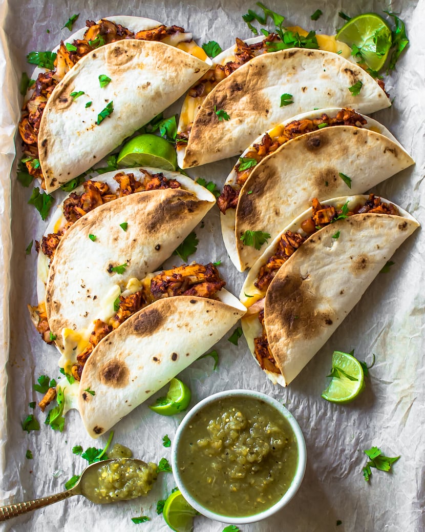 Baked Chicken Tinga Tacos by Rebecca White