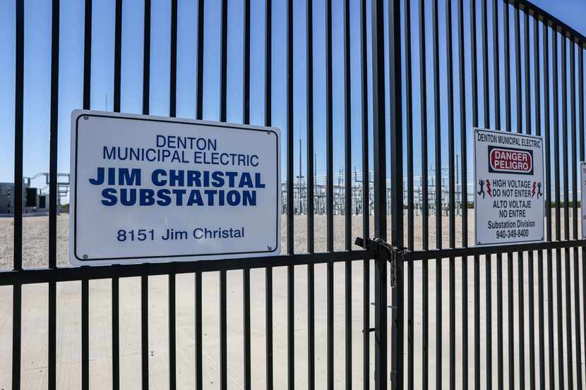 The Denton Energy Center on Jim Christal Road contains the city utility's gas-fired plant....