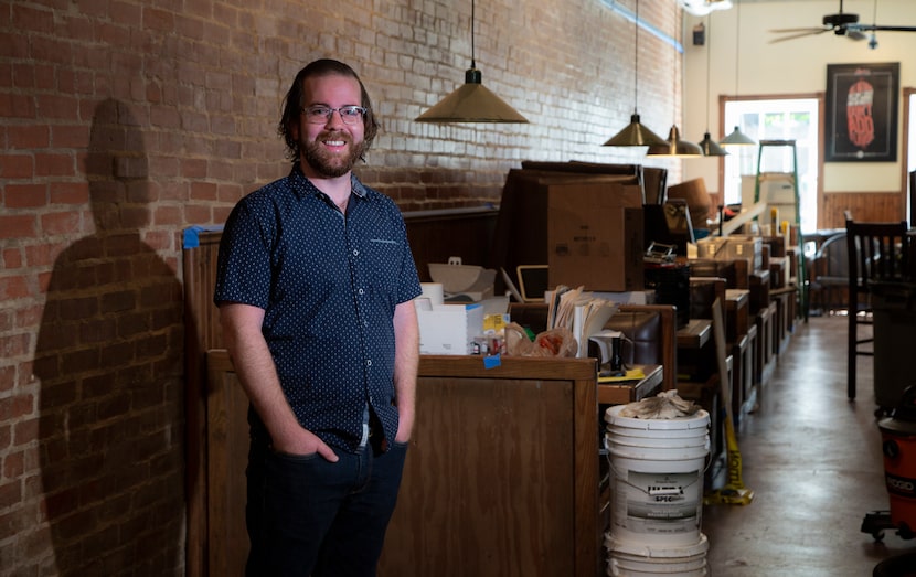 Mark Wootton, General Manager and Chef, poses for a photo inside of Garden Cafe in Old East...