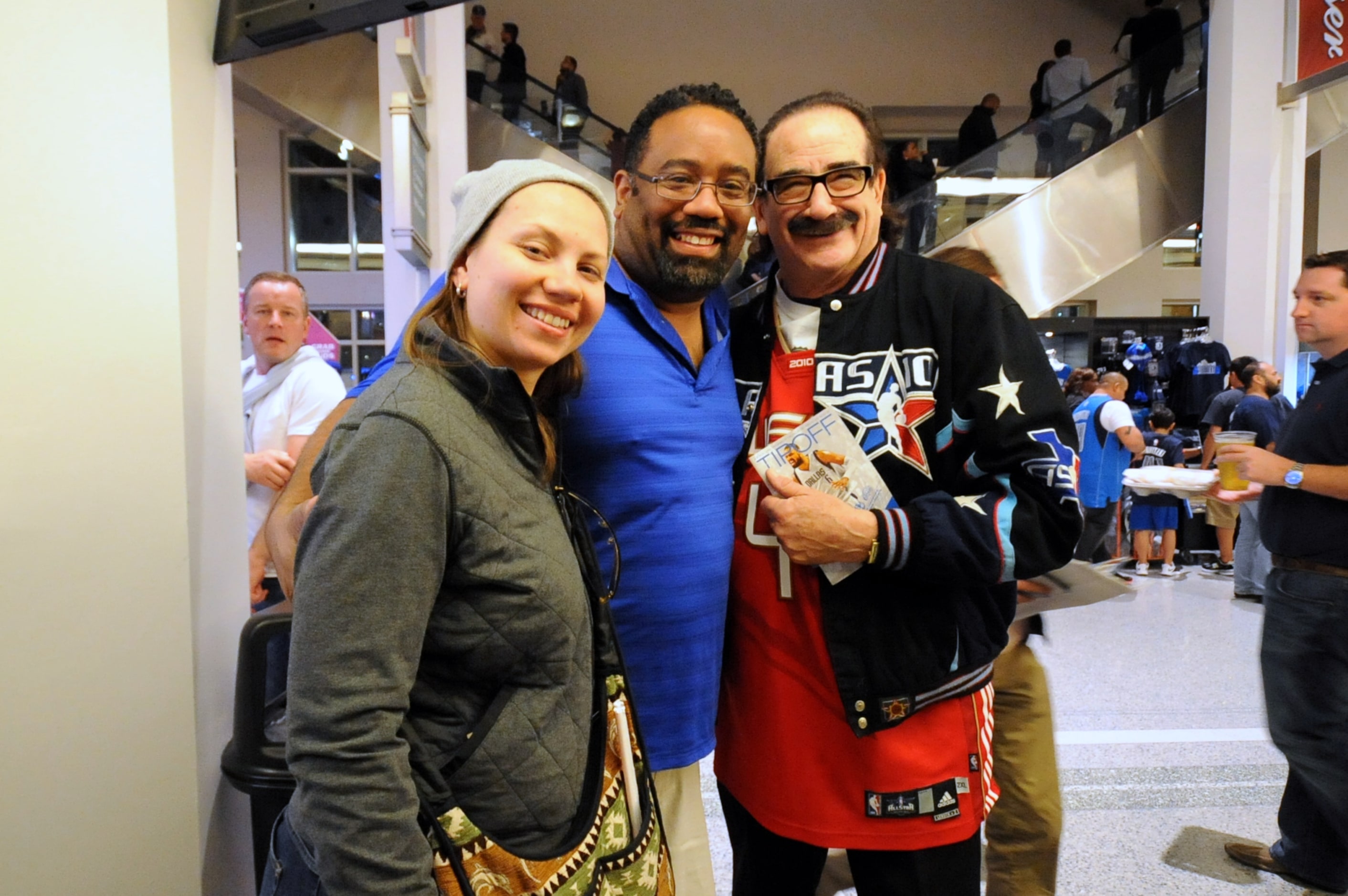 Reality television star Moe Prigoff, right, of Texas Storage Wars meets fans at Star Wars...