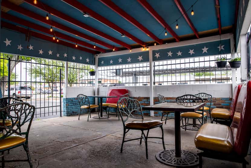 The front patio of Charlie’s Star Lounge, a dive bar opening soon in East Dallas and...