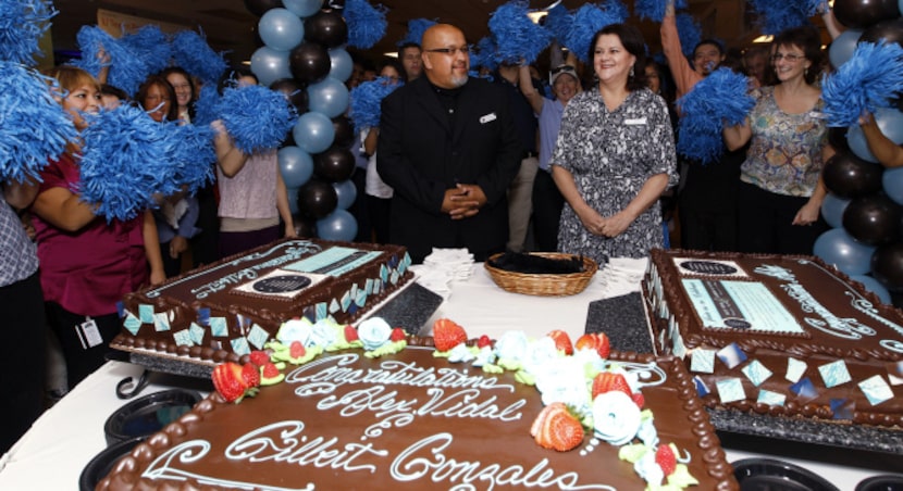 Gilbert Gonzales, left, and Alex Vidal were winners of the Chairman's Award at the Gaylord...