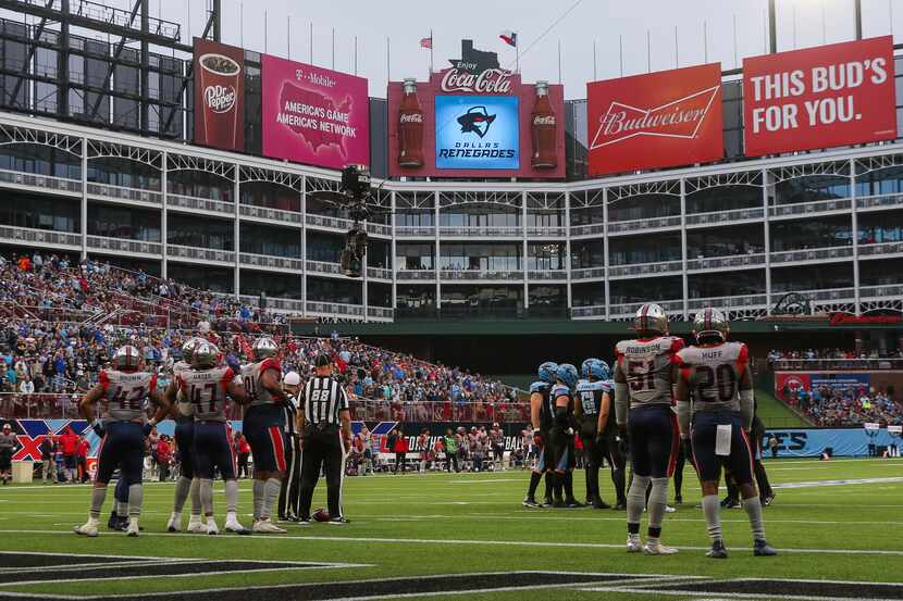 The XFL's Dallas Renegades played their home games at Globe Life Park this season.