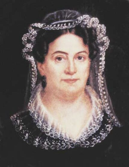  RACHEL DONELSON JACKSON (1767-1828). Miniature by Louise C. Strobel. She was the first...