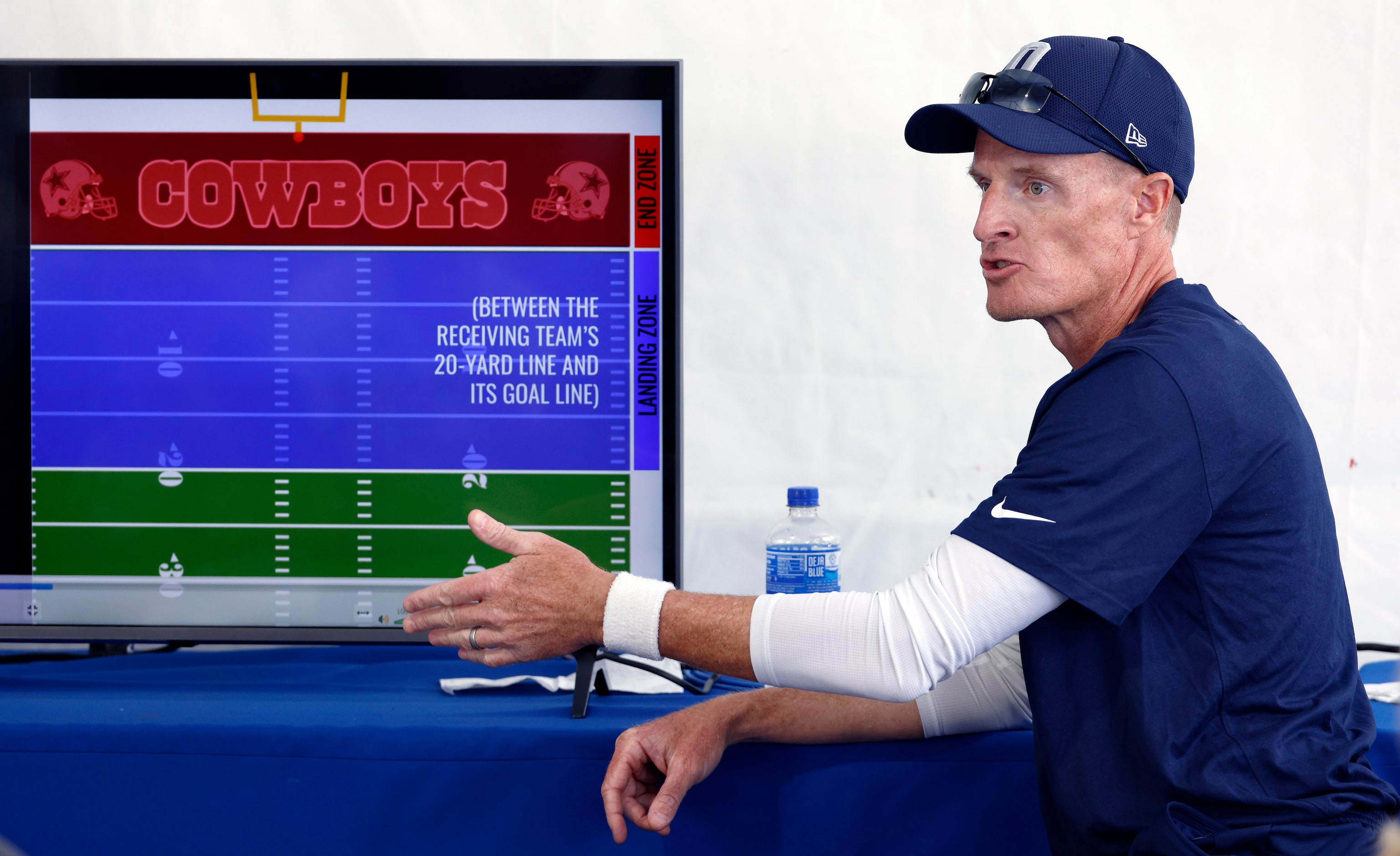 Dallas Cowboys special teams coach John Fassel explains the new kickoff alignment and rules...