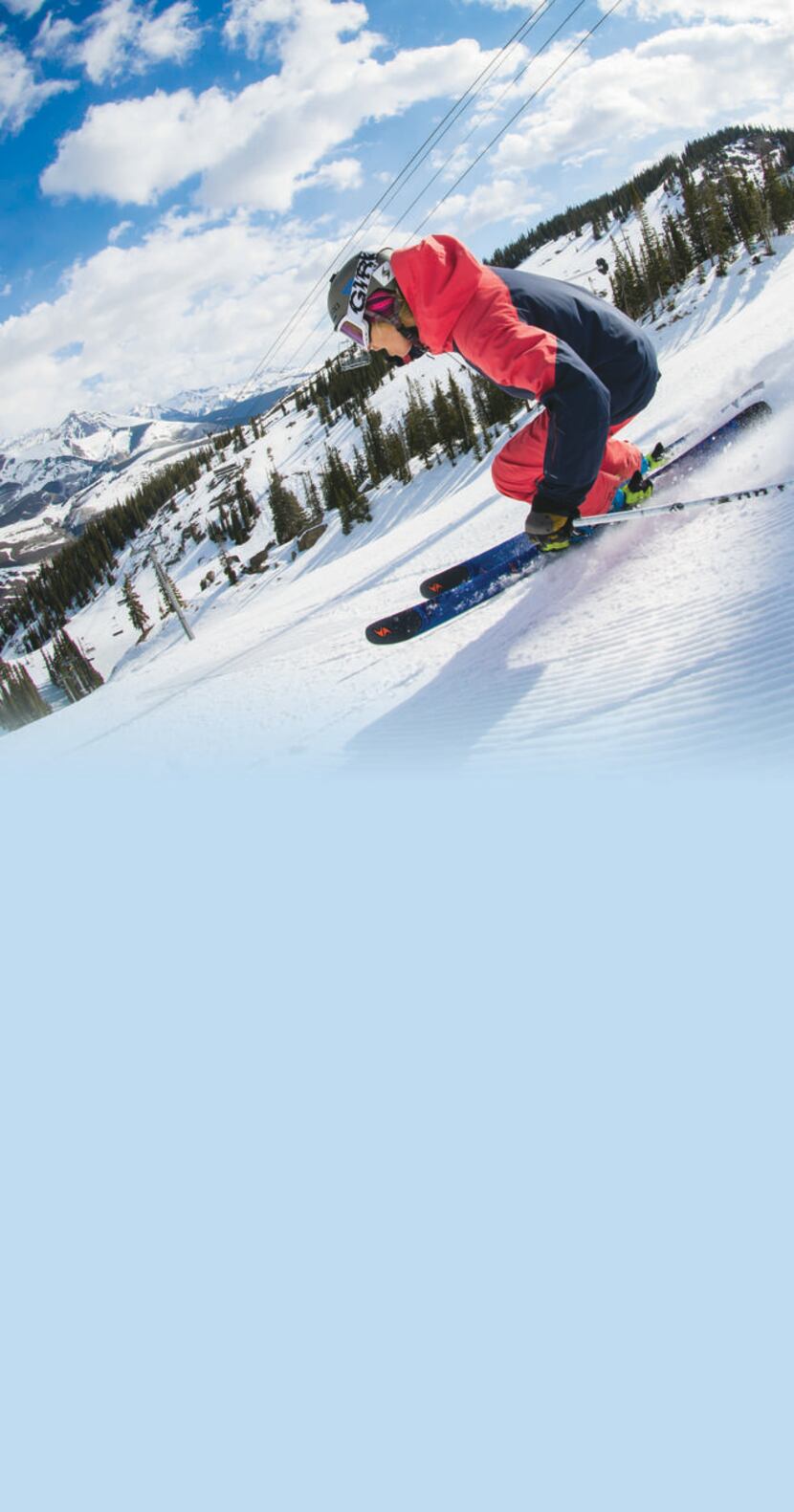Crested Butte  is one of Colorado’s popular skiing destinations.