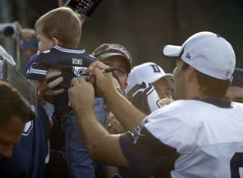 Dallas wide receiver Dez Bryant (88) motors to the end zone on a long pass catch and run for...