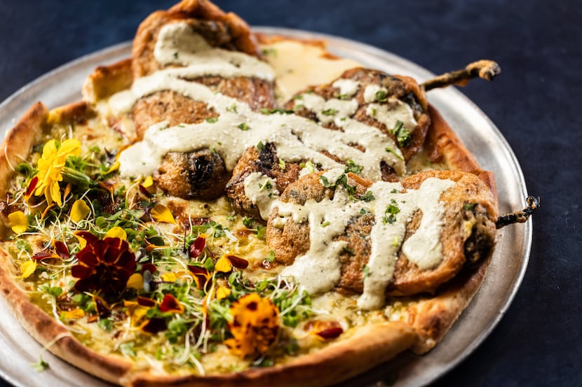 The El Relleno pizza at Nico's MX Pizzeria and Cocktail Venue in Dallas comes with three...