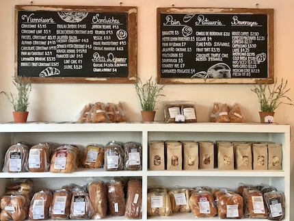 Village Baking Co.'s top-selling items are croissants, pain au chocolat (chocolate...