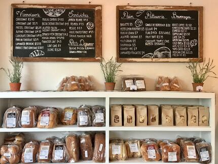 Village Baking Co.'s top-selling items are croissants, pain au chocolat (chocolate...