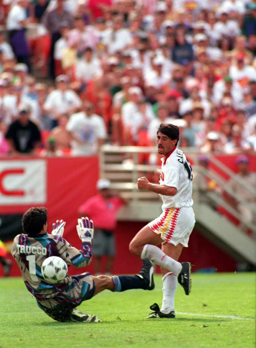 Bolivia enfrentó a Corea, Alemania y España en 1994. Foto archivo Ben Radford/ALLSPORT