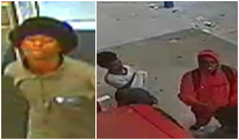 Police released surveillance images of the four suspects in Saturday's robbery.