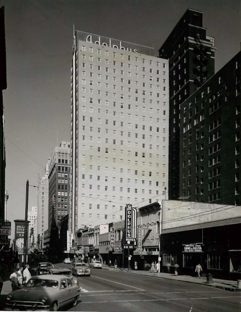 The Adolphus is now dwarfed by neighboring skyscrapers, but it was head and shoulders above...