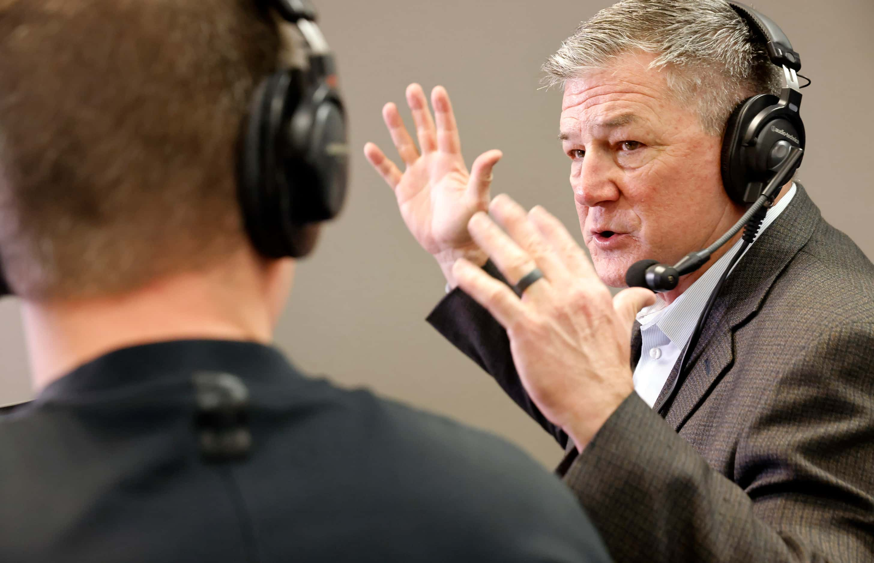 New Lovejoy head football coach Todd Dodge  does an interview with Dave Campbell's Texas...