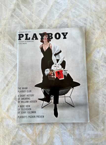 A Bertoia chair was featured on the cover of the September 1961 issue of 'Playboy.'