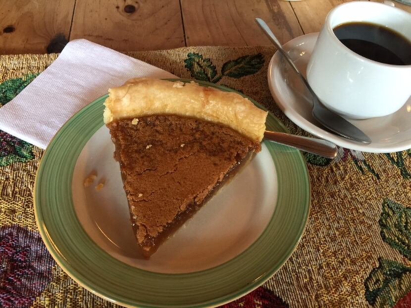 Maple syrup pie in Eastern Townships, Quebec