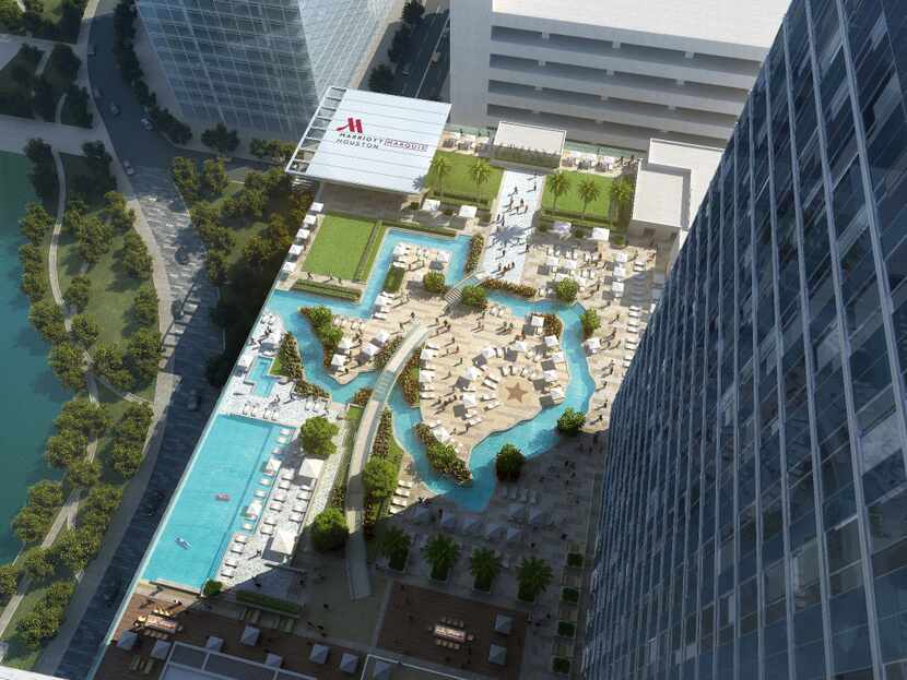 New on Discovery Green in downtown Houston, the 1,000-room Marriott Marquis brings with it a...