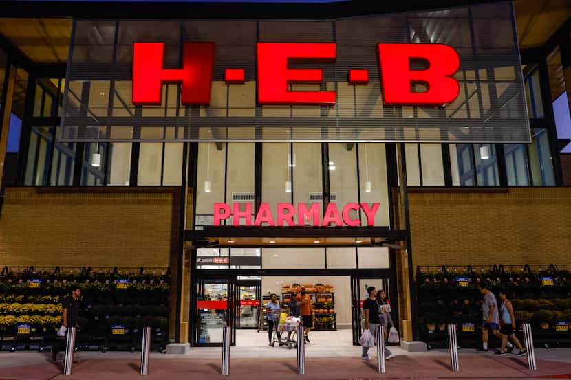 The new H-E-B store that opened its door to the public at 6AM in Frisco on Wednesday, Sept....