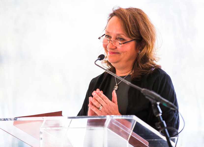 
First Lady of Texas Cecilia Phalen Abbott, speaks at the luncheon.
