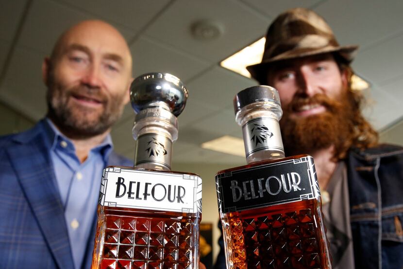 Hockey legend Ed Belfour, left, and his son Dayn Belfour's new company Belfour Spirits...