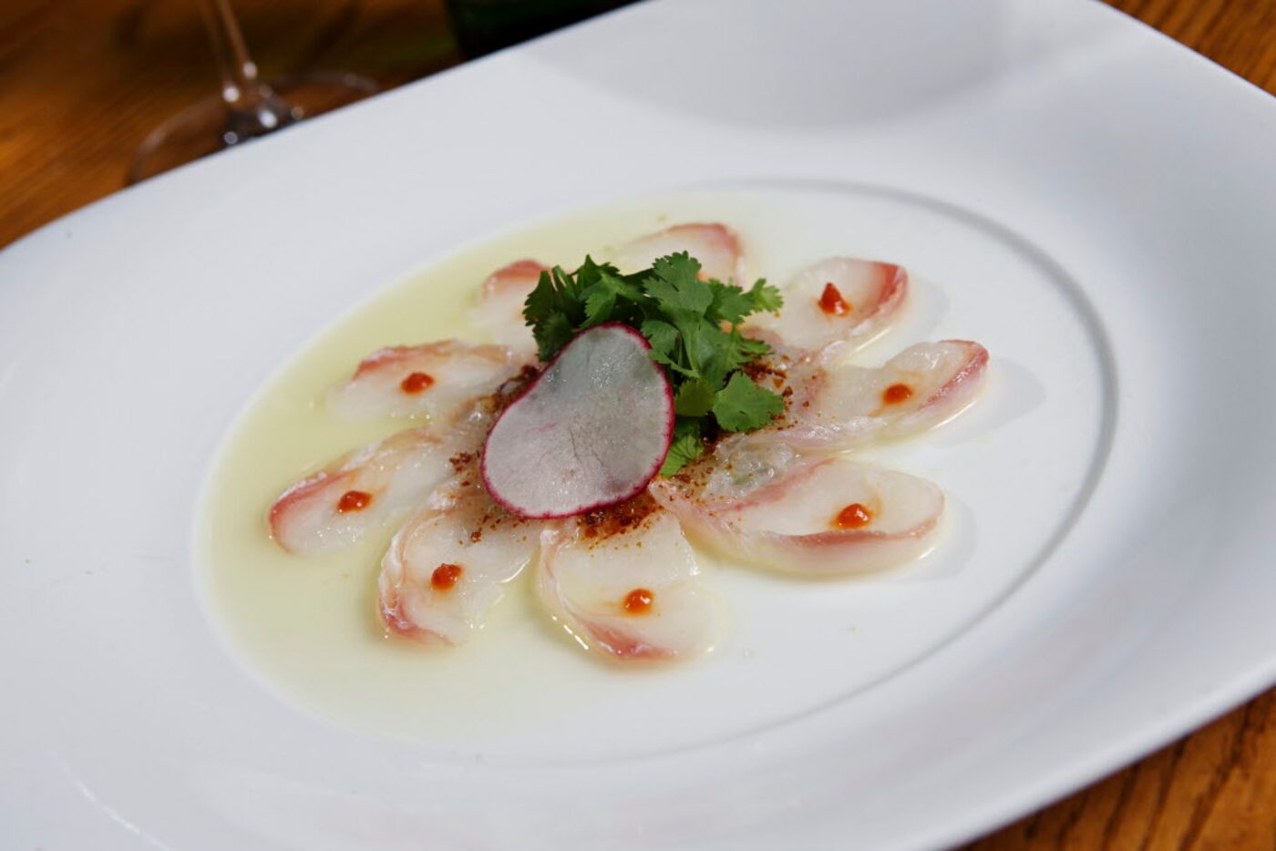 Tiradito Nobu-style, a signature dish at Nobu Dallas 