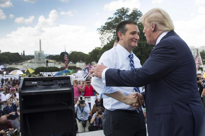 
Republican presidential candidates Ted Cruz and Donald Trump joined forces last summer to...