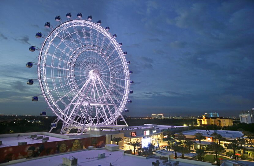 The 400-foot observation wheel Orlando Eye is one of the city's must-see tourist attractions.