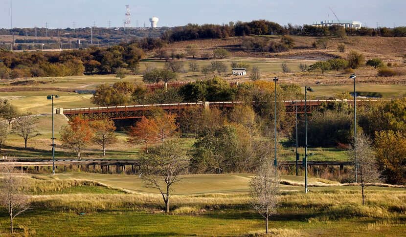 A view of the East Course and 10-hole lighted short course are seen from the new PGA of...