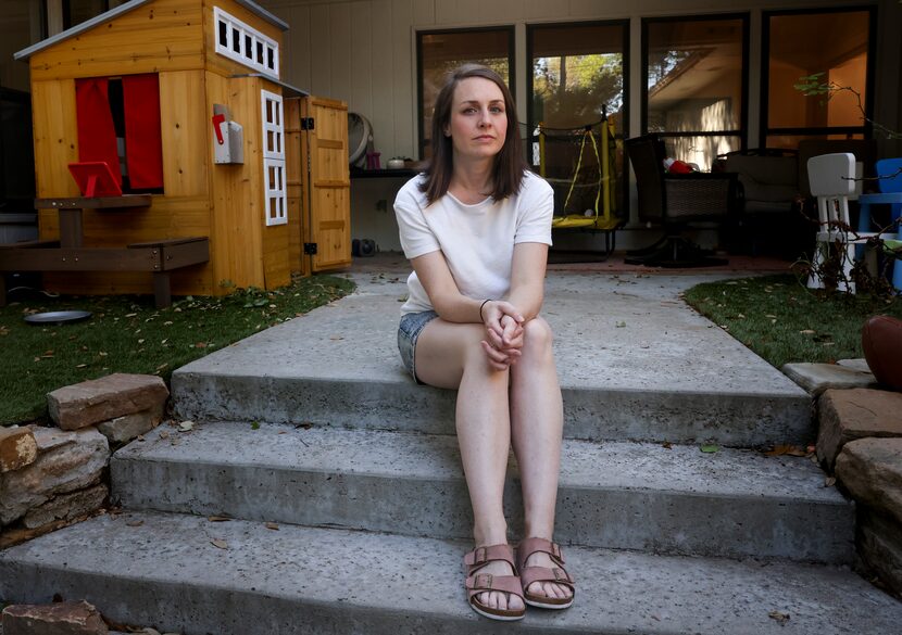 Cassie Morrison, a mom of three, at the family home on Thursday, May 26, 2022 in Dallas.