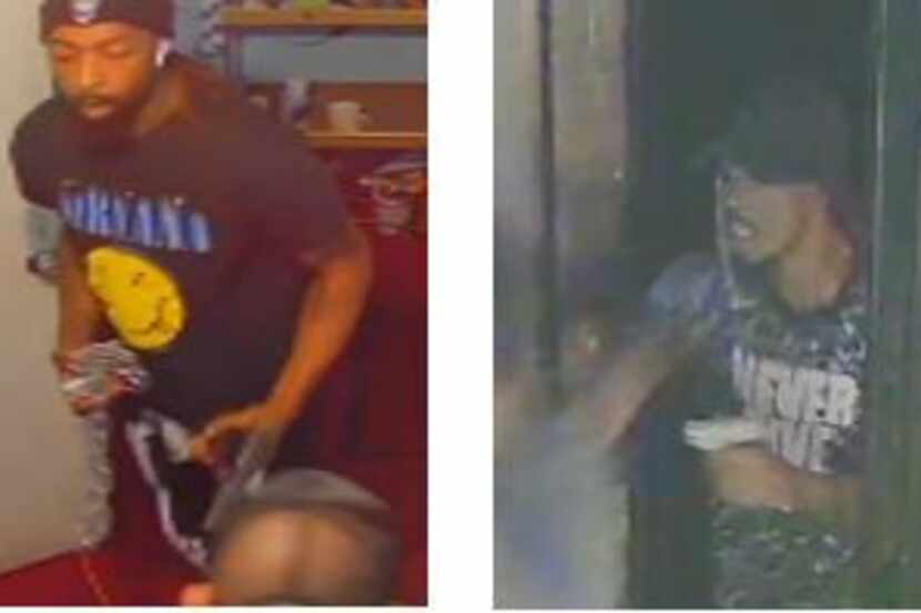 Imágenes de los tres sospechosos que busca la policía de Dallas.