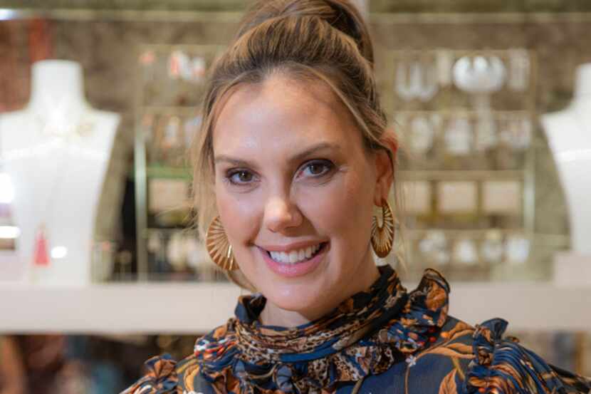 Jewelry designer Kendra Scott inside her store in the West Village in Dallas.
