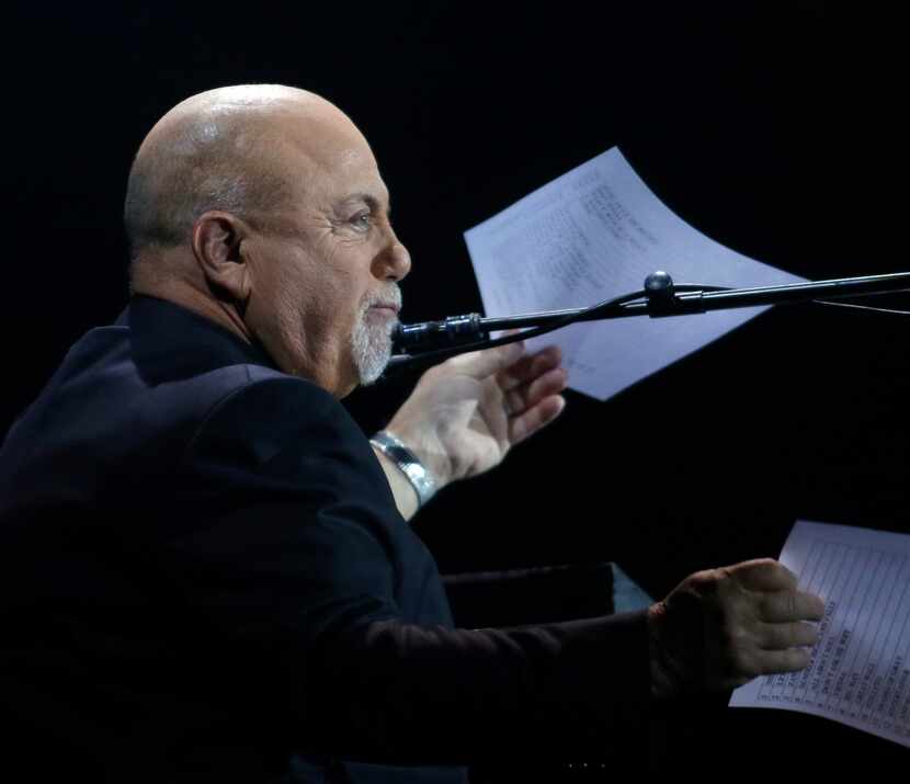 Billy Joel converses with a capacity crowd allowing them to voice their opinion and vote for...
