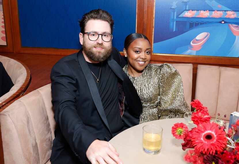 Quinta Brunson attended the Neiman Marcus Christmas Book reveal with her husband Kevin Jay...