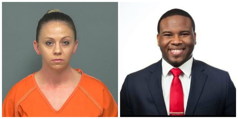 Amber Guyger and Botham Jean