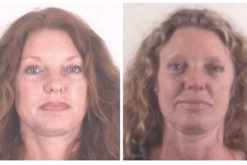 From left, mugshots of Tonya Couch from December 2015, January 2016, May 2016, March 2018...