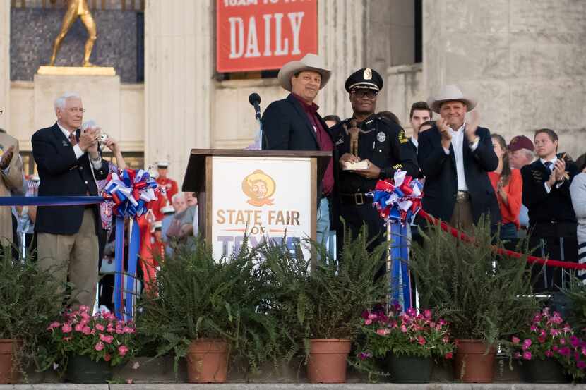 Soon-to-be retired Chief David Brown accepted the inaugural Pride of Texas Award on Friday...