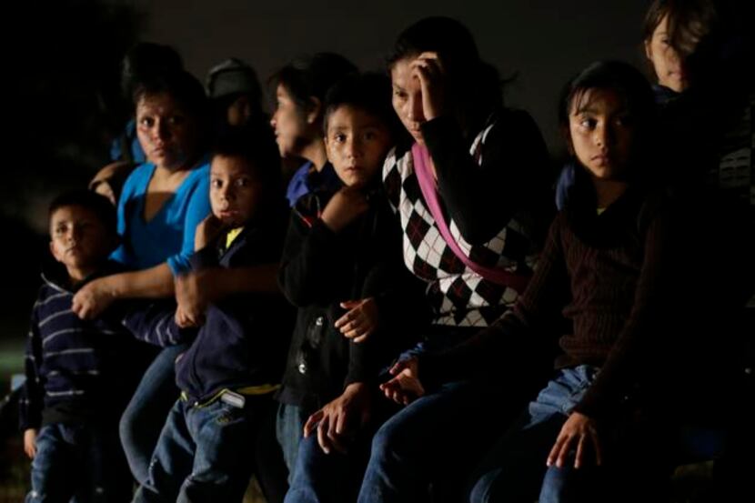 
Immigrants from Honduras and El Salvador who crossed the U.S.-Mexico border illegally are...