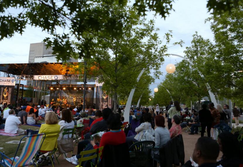 Klyde Warren Park is a bustling place. Here was one of its many events, Uptown Jazz Live in...