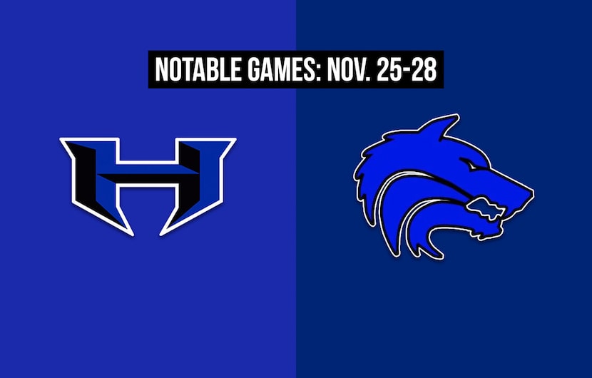 Notable games for the week of Nov. 25-28 of the 2020 season: Hebron vs. Plano West.