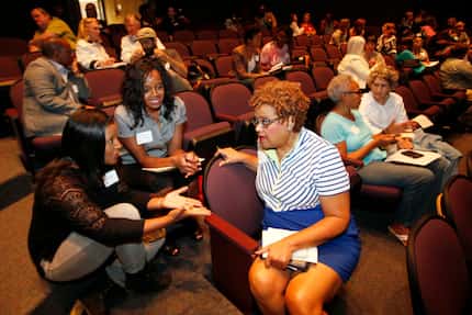 Among those participating in Saturday's forum were (from left) Noelle LeVeaux of the Dallas...