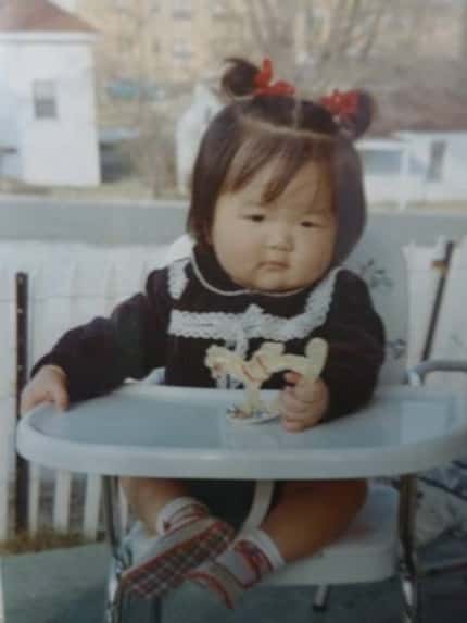 Anne Chow, shown as a baby, recalls: “We had a very simple, suburban, immigrant upbringing...