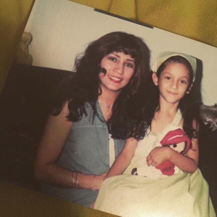 Reporter Cassandra Jaramillo as a child with her mother, Adriana Jaramillo.