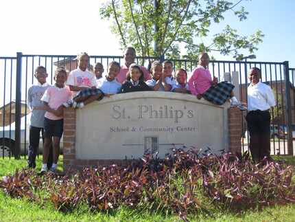 Students at St. Philips School in 2011. 